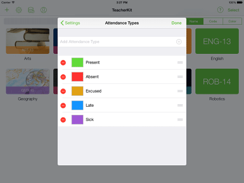 How to Configure Attendance Types