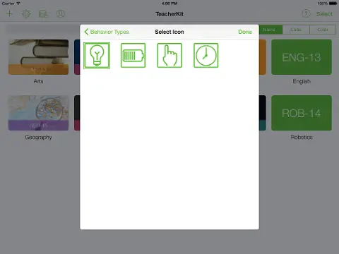 How to Configure Behavior Types