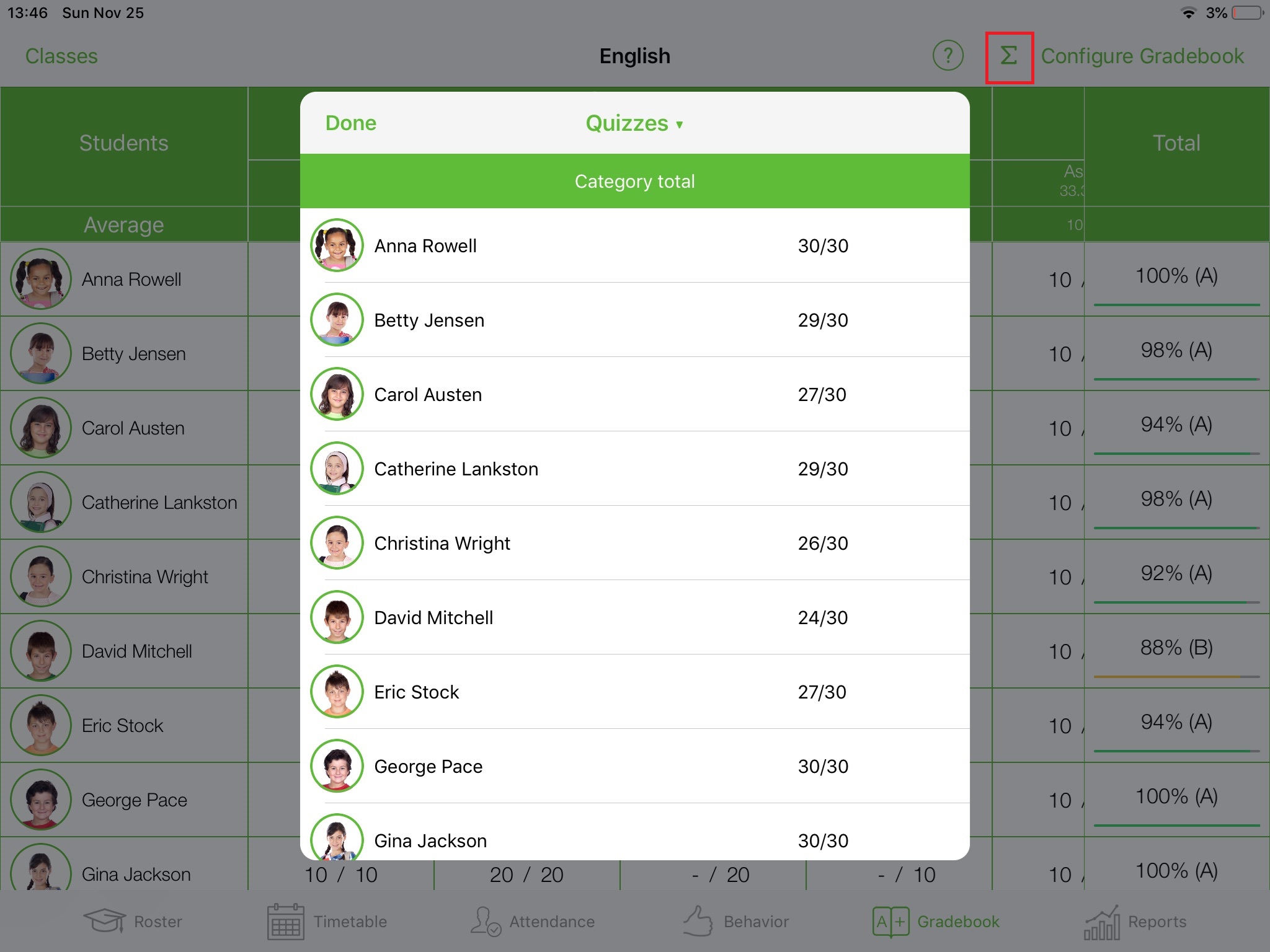 Configure Gradebook