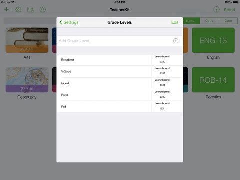 How to Configure Grade Levels