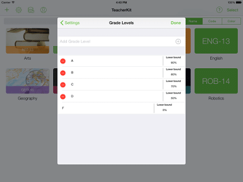 How to Configure Grade Levels