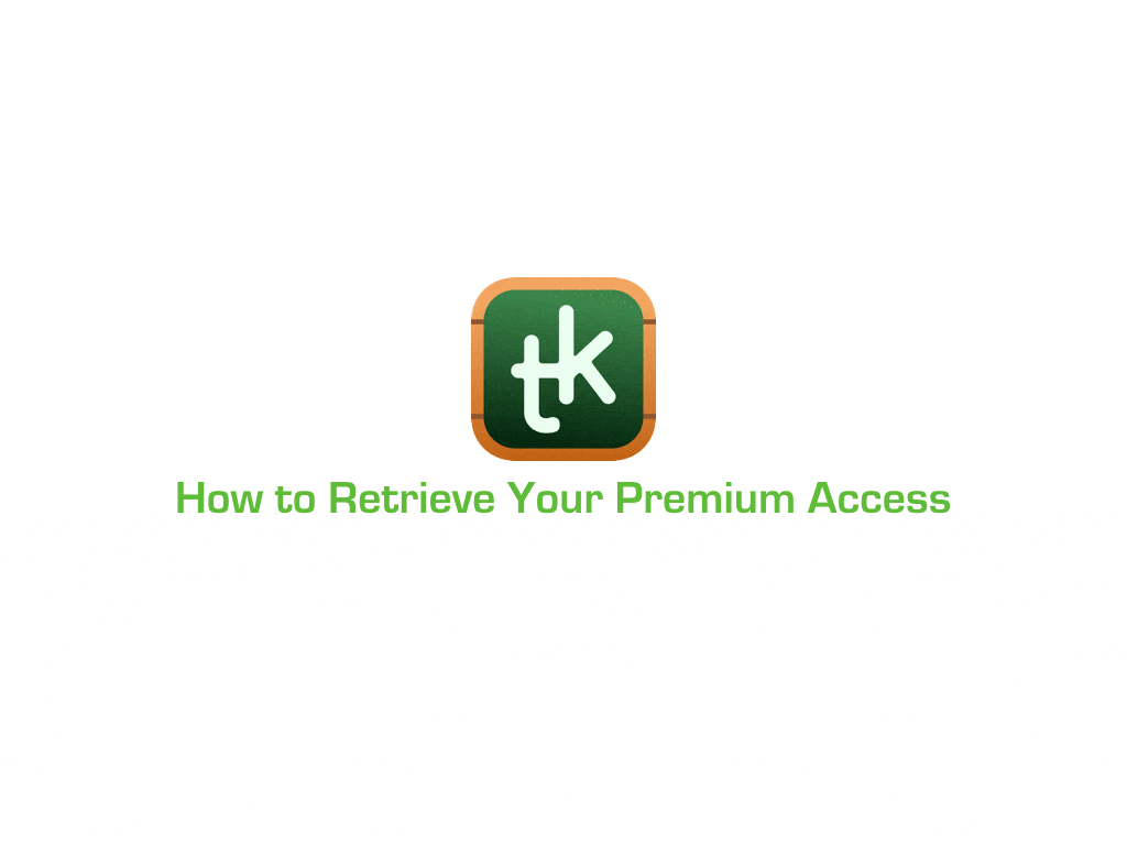 How to Retrieve Your Premium Access